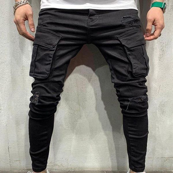 men's jeans men hollow out pants skinny simple design denim trousers ripped hole black jean clothing trouser, Blue
men's jeans men hollow out pants skinny simple design denim trousers ripped hole black jean clothing trouser, Blue
