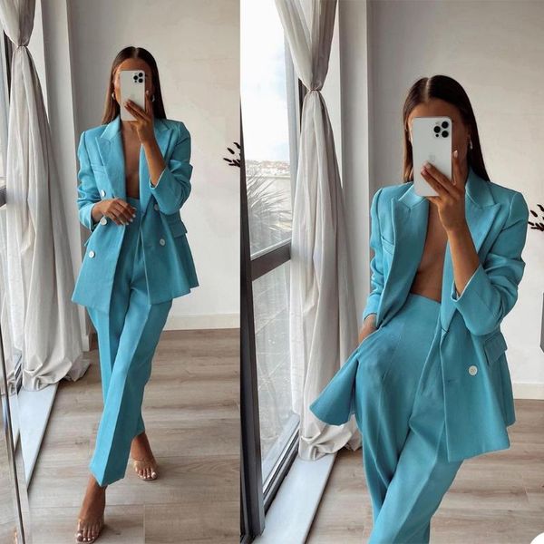women's two piece pants elegant women double breasted pocket blazer suits streetwear suit jacket with trouser custom made pieces set, White
women's two piece pants elegant women double breasted pocket blazer suits streetwear suit jacket with trouser custom made pieces set, White