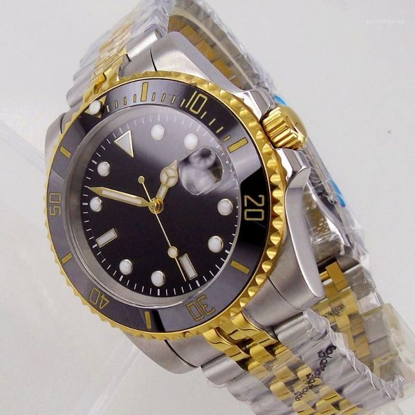 wristwatches gold plated 40mm men's automatic watch japan nh35/miyota 8215 movement sapphire glass jubilee band date cyclops ceramic in, Slivery;brown
wristwatches gold plated 40mm men's automatic watch japan nh35/miyota 8215 movement sapphire glass jubilee band date cyclops ceramic in, Slivery;brown