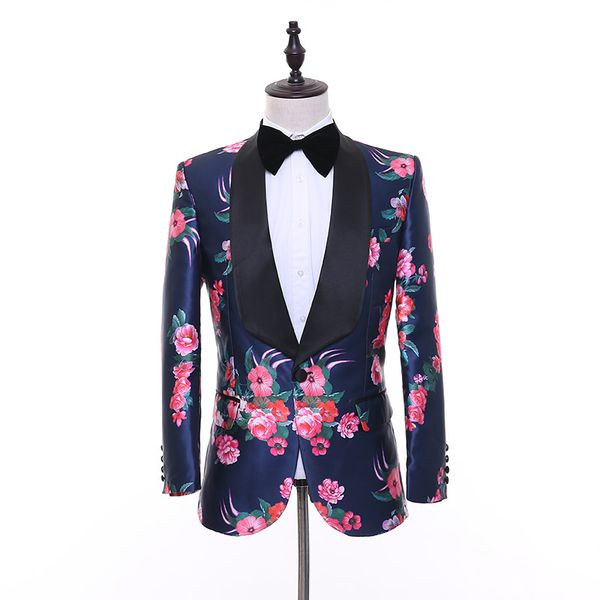 new male slim suits england style wedding dress fashion flower printing 2 piece sets party formal host stage performance outfit, Black;red
new male slim suits england style wedding dress fashion flower printing 2 piece sets party formal host stage performance outfit, Black;red