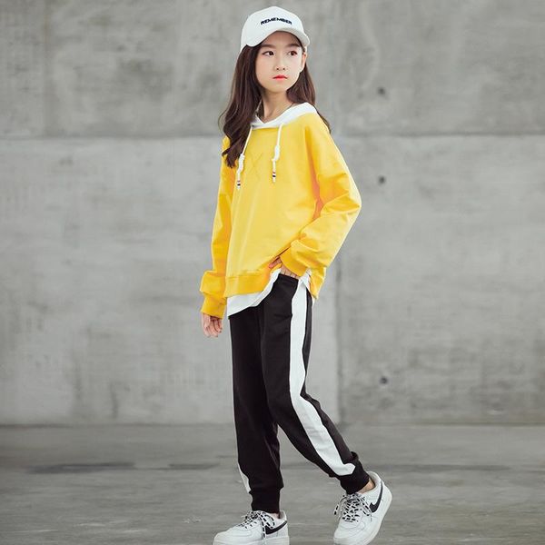 clothing sets spring autumn girl contrast color stitching sweatshirt + trousers 2pcs set kids casual sport clothes suit teen tracksuit 5 9 1, White
clothing sets spring autumn girl contrast color stitching sweatshirt + trousers 2pcs set kids casual sport clothes suit teen tracksuit 5 9 1, White