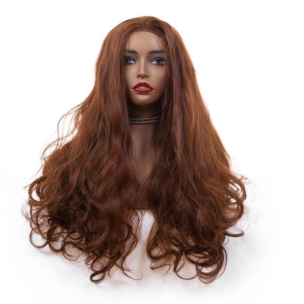 synthetic wigs long wavy lace front wig hair 13x3 heat resistant feiber #30 color with baby, Black
synthetic wigs long wavy lace front wig hair 13x3 heat resistant feiber #30 color with baby, Black