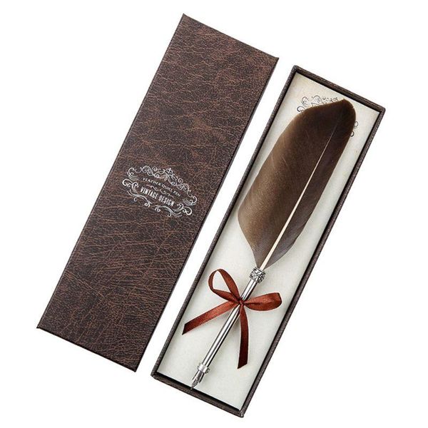 retro quill dip feather pen fountain pens calligraphy supplies writing tool new
retro quill dip feather pen fountain pens calligraphy supplies writing tool new