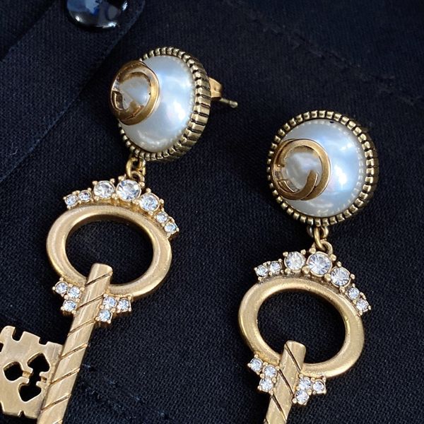 special offer 70% off luxury jewelry 2021 family's new earrings, personalized key, exaggerated design, brass earrings 8rx9 l2sv, Golden 
special offer 70% off luxury jewelry 2021 family's new earrings, personalized key, exaggerated design, brass earrings 8rx9 l2sv, Golden