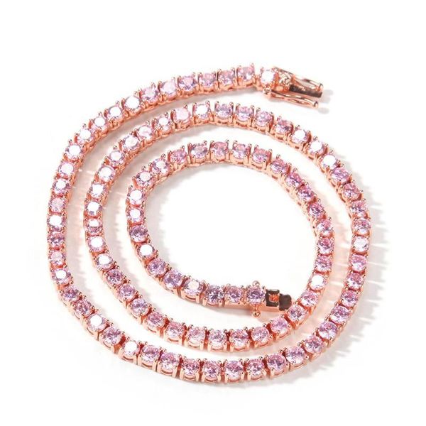 chains men/women hip hop iced out bling tennis chain necklace 4mm pink necklaces hiphop fashion jewelry gift, Silver
chains men/women hip hop iced out bling tennis chain necklace 4mm pink necklaces hiphop fashion jewelry gift, Silver