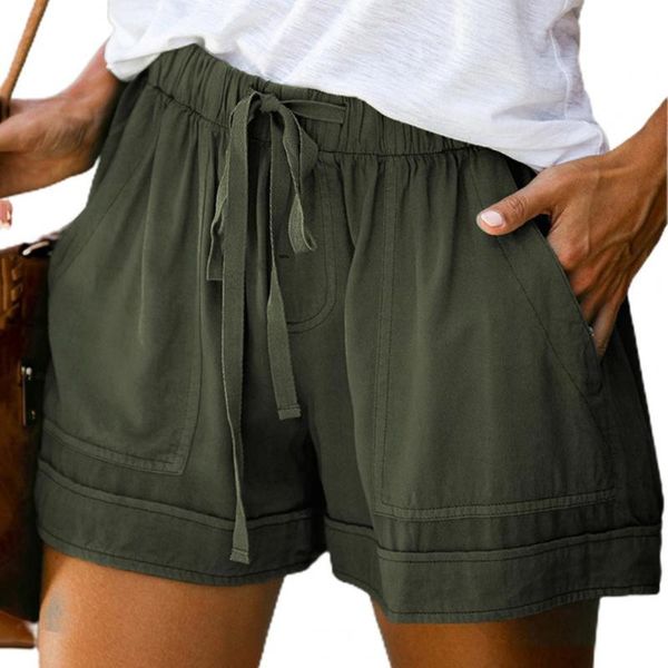 women's shorts women high waist pockets bottoms solid color elastic loose for summer army green xxxl clothing 2021, White;black
women's shorts women high waist pockets bottoms solid color elastic loose for summer army green xxxl clothing 2021, White;black