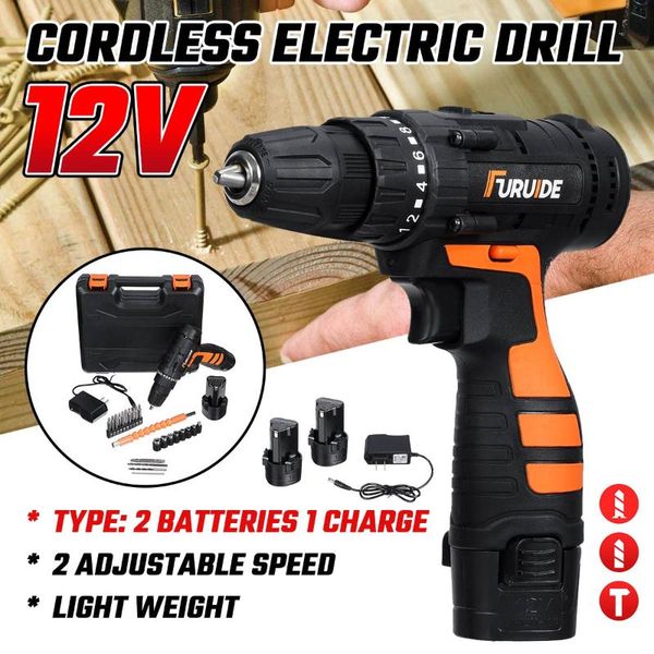 professiona electric drills 12v 2 speed cordless drill driver power tool with bits set 2pcs 3900mah lithium ion batteries multifunction scre
professiona electric drills 12v 2 speed cordless drill driver power tool with bits set 2pcs 3900mah lithium ion batteries multifunction scre