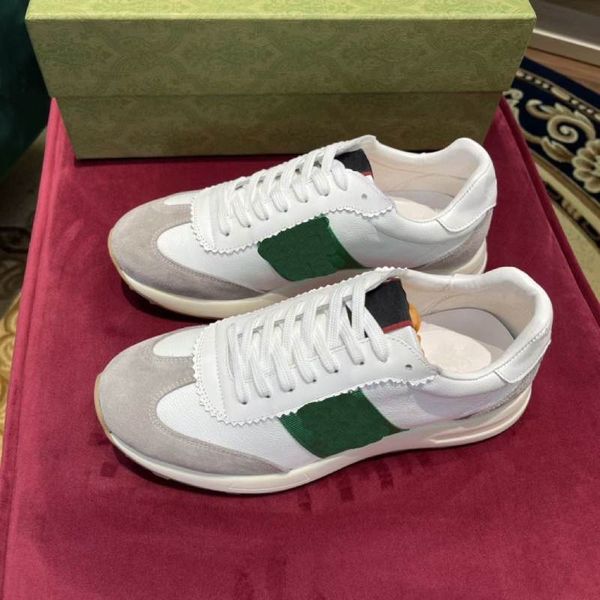 luxury designer screener shoes green red stripe sneakers men women trainers vintage denim sneaker trimmed leather shoe size 35-45, Black
luxury designer screener shoes green red stripe sneakers men women trainers vintage denim sneaker trimmed leather shoe size 35-45, Black