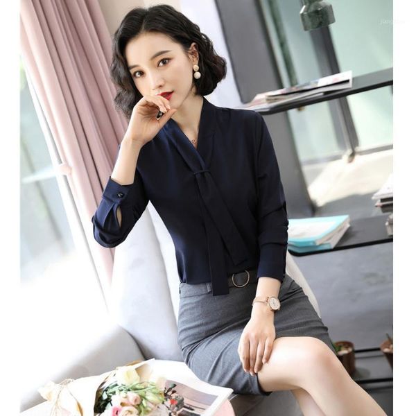 ladies blouses women work suits 2 piece skirt and sets long sleeve office clothes women's & shirts, White
ladies blouses women work suits 2 piece skirt and sets long sleeve office clothes women's & shirts, White
