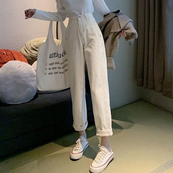 women's jeans straight wide leg pants spring 2021 korean retro daddy washed light high waist, Blue
women's jeans straight wide leg pants spring 2021 korean retro daddy washed light high waist, Blue