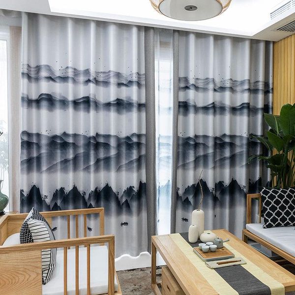 curtain & drapes chinese classical ink landscape style printing linen splicing finished product curtains for living room bedroom
curtain & drapes chinese classical ink landscape style printing linen splicing finished product curtains for living room bedroom