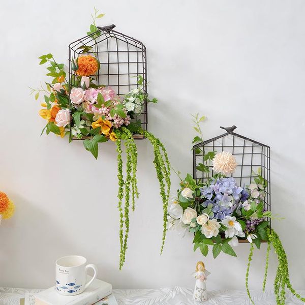 decorative flowers & wreaths simple household birdcage wall hanging silk flower false ornaments study living room decoration
decorative flowers & wreaths simple household birdcage wall hanging silk flower false ornaments study living room decoration