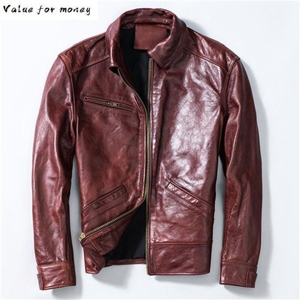 men's leather & faux genuine 2021 jacket men vintage real cow coat spring autumn cowhide motorcycle man kj2538, Black
men's leather & faux genuine 2021 jacket men vintage real cow coat spring autumn cowhide motorcycle man kj2538, Black