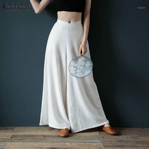 women's pants & capris zanzea women cotton high elastic waist wide legs casual long loose trousers solid holiday pantalon palazzo plus, Black;white
women's pants & capris zanzea women cotton high elastic waist wide legs casual long loose trousers solid holiday pantalon palazzo plus, Black;white