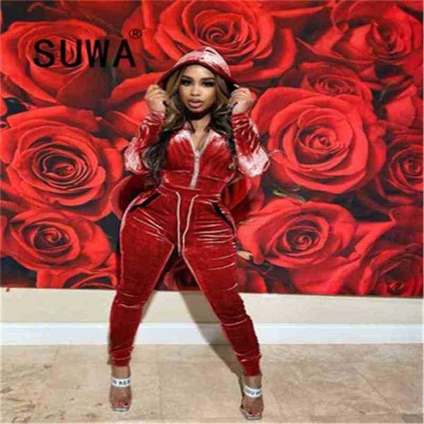 velvet women sets clothes zipper long sleeve coat jacket drawstring trousers joggers legging streetwear 2 piece 210525, White
velvet women sets clothes zipper long sleeve coat jacket drawstring trousers joggers legging streetwear 2 piece 210525, White