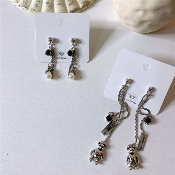 hbp fashion dark wind cute cartoon bear long style old pearl earrings, Silver
hbp fashion dark wind cute cartoon bear long style old pearl earrings, Silver