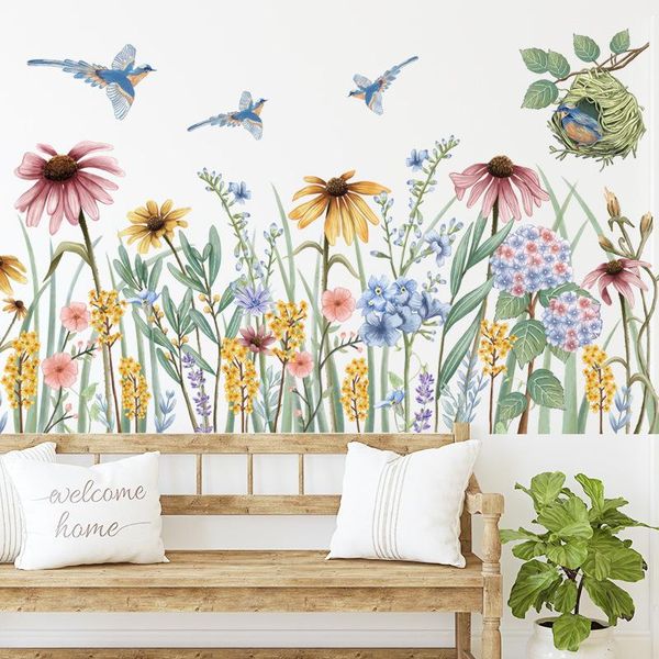 wall stickers colorful flowers for living room bedroom decorative decals home decor baseboard removable sticker
wall stickers colorful flowers for living room bedroom decorative decals home decor baseboard removable sticker