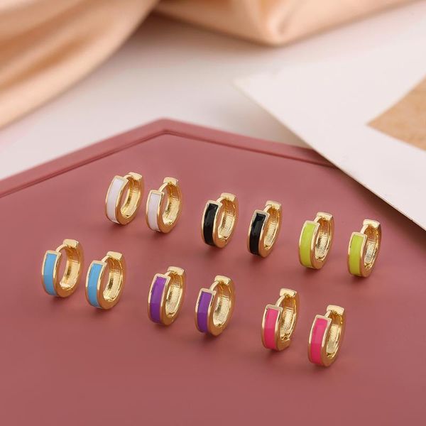 hoop & huggie simple small earrings female hoops multicolor gold metal enamel round circle for women girls party jewelry, Golden;silver
hoop & huggie simple small earrings female hoops multicolor gold metal enamel round circle for women girls party jewelry, Golden;silver
