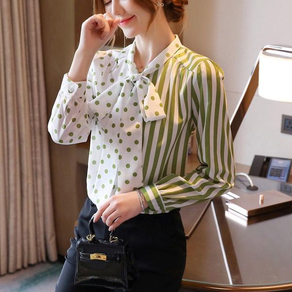 women's blouses & shirts coigarsam chiffon blouse women spring patchwork bow belt blusas womens and 6110, White
women's blouses & shirts coigarsam chiffon blouse women spring patchwork bow belt blusas womens and 6110, White