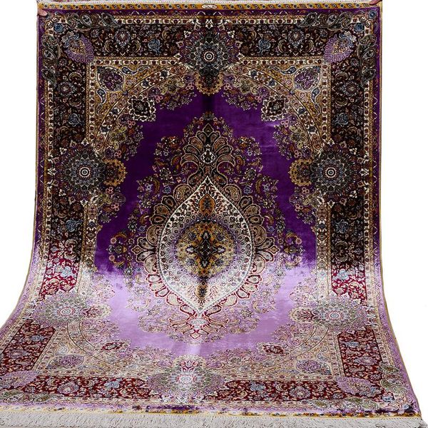 carpets fangcun 4'x6' pink handmade silk rugs classic persian hand knotted for home decoration
carpets fangcun 4'x6' pink handmade silk rugs classic persian hand knotted for home decoration