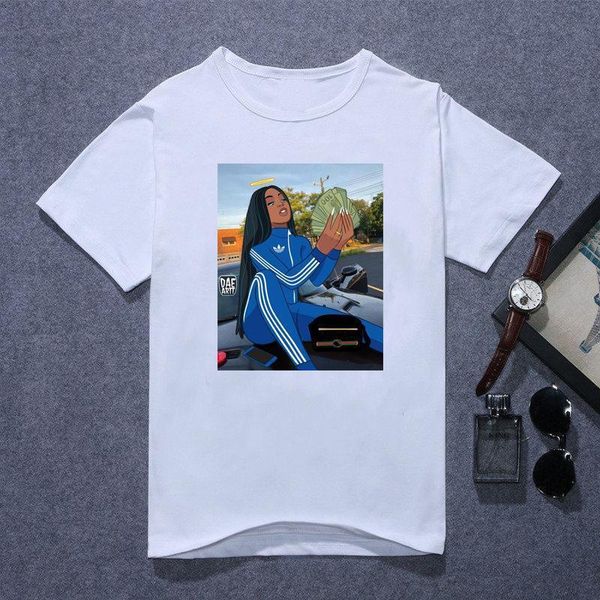 2021 new arrival t shirt female fashion vogue printed harajuku t-shirts female summer short sleeve casual tshirt, White
2021 new arrival t shirt female fashion vogue printed harajuku t-shirts female summer short sleeve casual tshirt, White