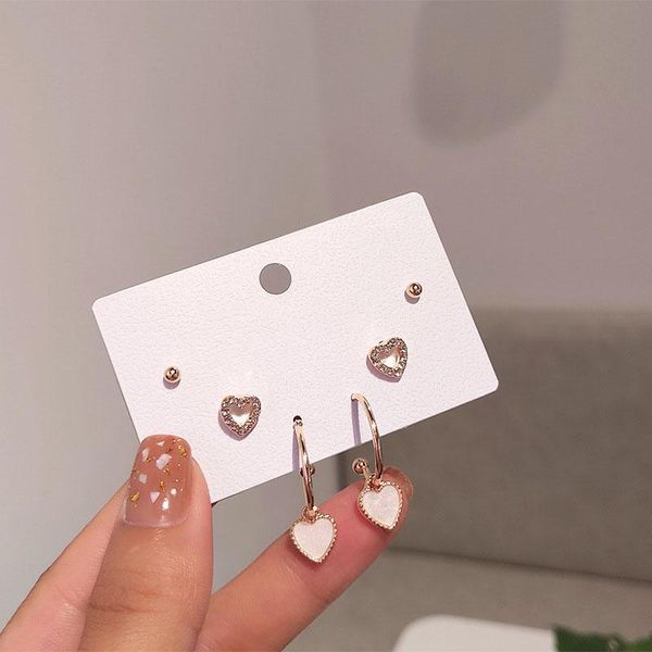 dangle & chandelier 2021 arrival heart metal women trendy stud earrings korean small love 6 pieces set fashion jewelry, Silver
dangle & chandelier 2021 arrival heart metal women trendy stud earrings korean small love 6 pieces set fashion jewelry, Silver