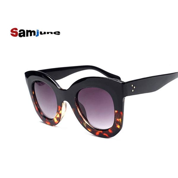 sunglasses samjune women designer vintage sun glasses female rivet cat eye for shades uv400, White;black
sunglasses samjune women designer vintage sun glasses female rivet cat eye for shades uv400, White;black