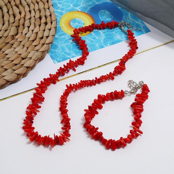 earrings & necklace clothing accessories fashion creative geometric irregular coral beads and bracelet set for women elegant party jewelry, Silver
earrings & necklace clothing accessories fashion creative geometric irregular coral beads and bracelet set for women elegant party jewelry, Silver