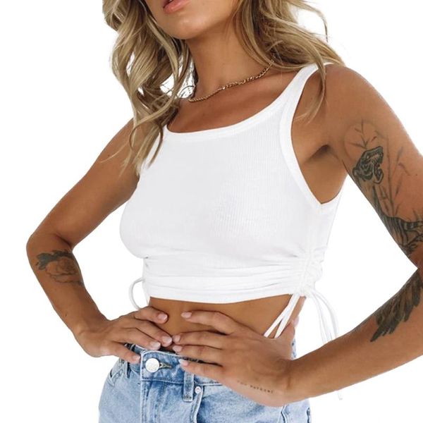 women's tanks & camis woman's fashion drawstring solid color tank summer sleeveless crop slim, White
women's tanks & camis woman's fashion drawstring solid color tank summer sleeveless crop slim, White