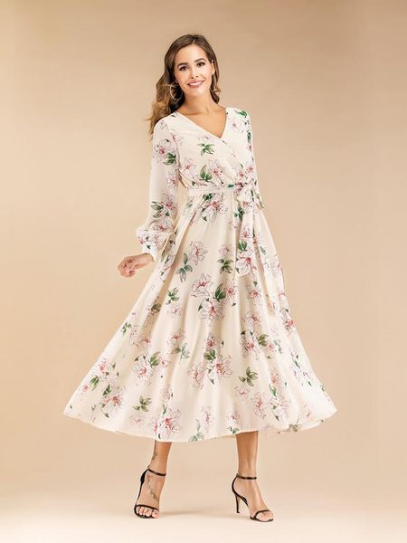 casual dresses yyczf 2021 women dress polka floral print long sleeve spring autumn single-breasted belt party maxi women's clothing, Black;gray
casual dresses yyczf 2021 women dress polka floral print long sleeve spring autumn single-breasted belt party maxi women's clothing, Black;gray