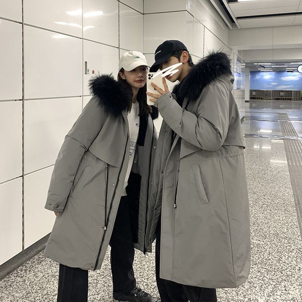 2021 new winter long men's parka warm fashion fur collar hooded coat men clothes streetwear wild loose couple cotton thick jacket nlgn, Black
2021 new winter long men's parka warm fashion fur collar hooded coat men clothes streetwear wild loose couple cotton thick jacket nlgn, Black