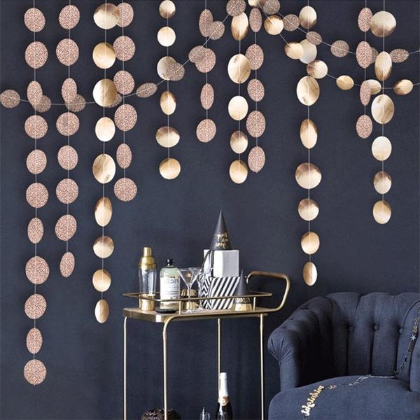 party decoration wedding rose gold paper banner garland champagne circle garlands birthday baby shower hanging
party decoration wedding rose gold paper banner garland champagne circle garlands birthday baby shower hanging