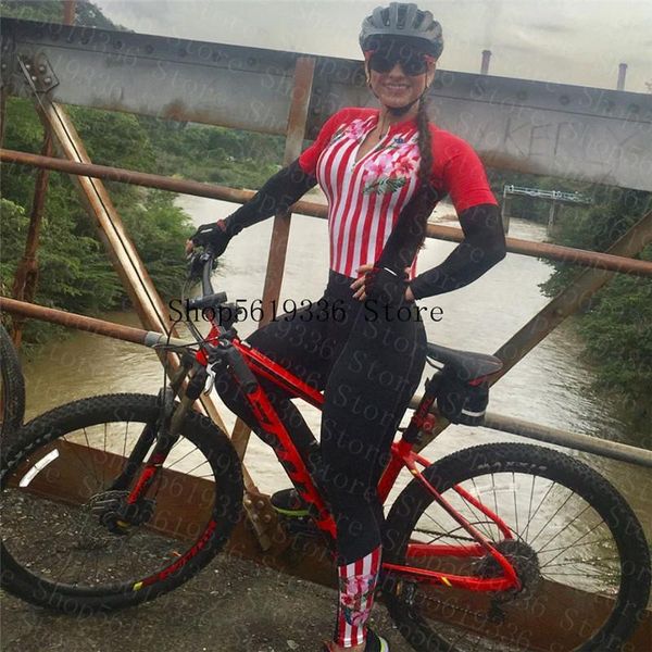 racing sets women long sleeve triathlon jumpsuit jersey set cycling skinsuit clothing ropa ciclismo summer road bike clothes lady bodysuit, Black;blue
racing sets women long sleeve triathlon jumpsuit jersey set cycling skinsuit clothing ropa ciclismo summer road bike clothes lady bodysuit, Black;blue