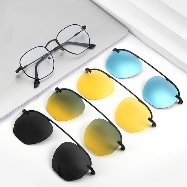 fashion sunglasses frames kanspace 5 in 1 magnetic clip on polarized women myopia prescrition glasses metal men eyeglasses 20592, Black
fashion sunglasses frames kanspace 5 in 1 magnetic clip on polarized women myopia prescrition glasses metal men eyeglasses 20592, Black