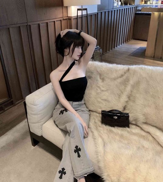 crosin white gray cross thin straight baggy high waist wide leg summer versatile jeans pants brand dx91, White;black
crosin white gray cross thin straight baggy high waist wide leg summer versatile jeans pants brand dx91, White;black