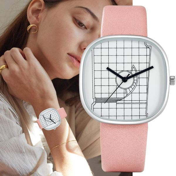 wristwatches fashion pink leather band women quartz watches 2021 ladies watch simple lattice pattern wristwatch clock relogio feminino, Slivery;brown
wristwatches fashion pink leather band women quartz watches 2021 ladies watch simple lattice pattern wristwatch clock relogio feminino, Slivery;brown