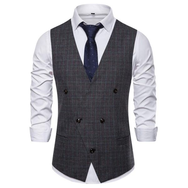 men's vests business sleeveless suit vest waistcoat big v-neck fashion v-type button plaid plus size casual slim fit for men 3xl, Black;white
men's vests business sleeveless suit vest waistcoat big v-neck fashion v-type button plaid plus size casual slim fit for men 3xl, Black;white