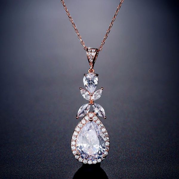 pendant necklaces summer fashion four petal flower drop necklace lady temperament engagement travel jewelry gift, Silver
pendant necklaces summer fashion four petal flower drop necklace lady temperament engagement travel jewelry gift, Silver