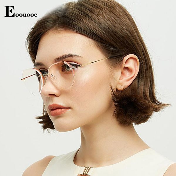 fashion sunglasses frames 100% titanium polygon design women men opticas rimless glasses prescription spectacles progressive color oculos ey, Black
fashion sunglasses frames 100% titanium polygon design women men opticas rimless glasses prescription spectacles progressive color oculos ey, Black