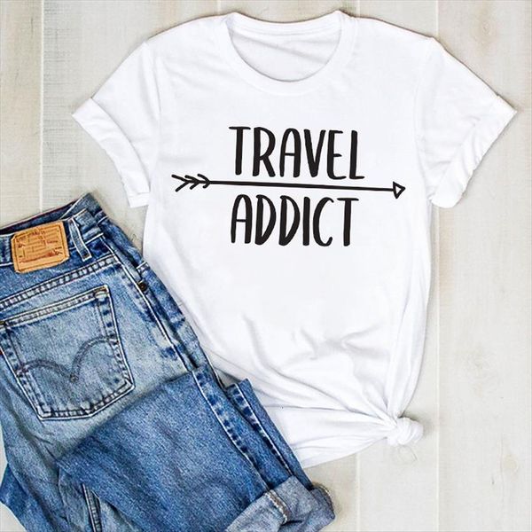 vacation travel letter print fashion women t shirt summer tee clothes graphic, White
vacation travel letter print fashion women t shirt summer tee clothes graphic, White