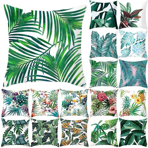 cushion/decorative pillow floral tropical plant leaves pillowcase cushion cover home decor rainforest green plants throw sofa car 45x45cm
cushion/decorative pillow floral tropical plant leaves pillowcase cushion cover home decor rainforest green plants throw sofa car 45x45cm