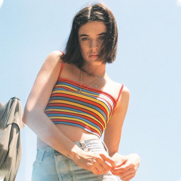 new vintage striped knitted summer casual raiow color straps sleeveless cmisole chic elastic slim women 2021 07xx, White
new vintage striped knitted summer casual raiow color straps sleeveless cmisole chic elastic slim women 2021 07xx, White