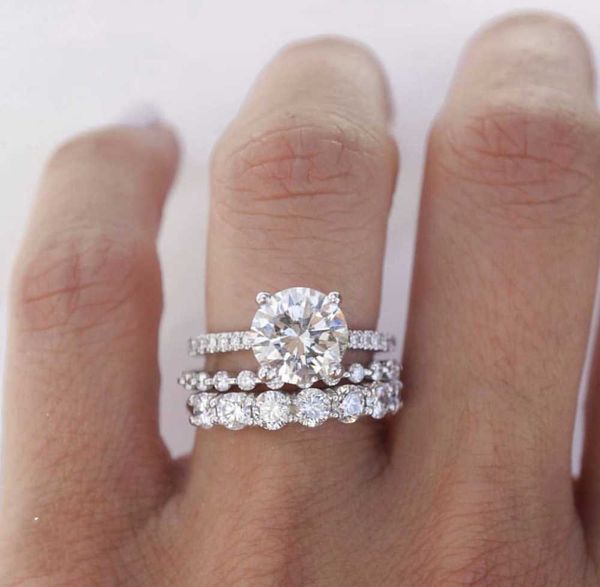 eternal 925 sterling silver finger rings set round simulated diamond wedding engagement gemstone rings for women jewelry y0723, Slivery;golden
eternal 925 sterling silver finger rings set round simulated diamond wedding engagement gemstone rings for women jewelry y0723, Slivery;golden
