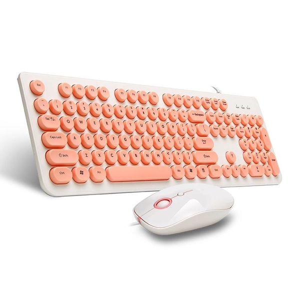 warwolf wired keyboard and mouse set mechanical feel punk keyboard 104 keys retro round keycap wired usb
warwolf wired keyboard and mouse set mechanical feel punk keyboard 104 keys retro round keycap wired usb