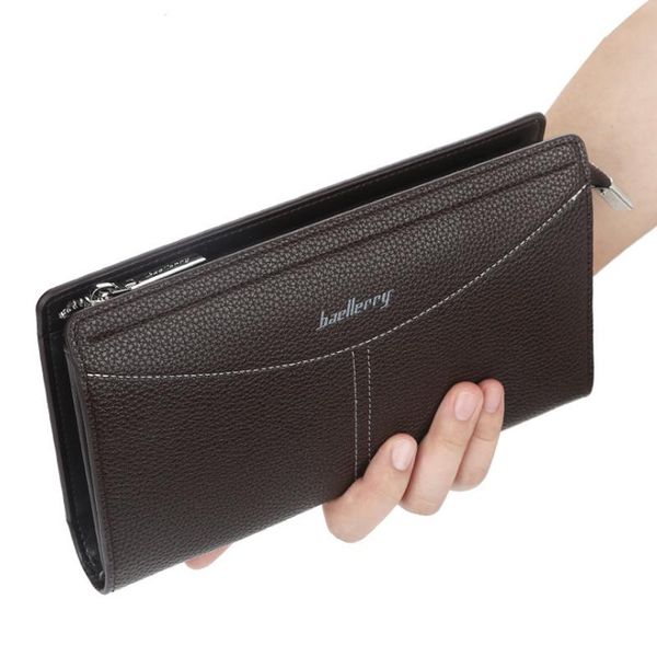 wallets large capacity baellerry brand zipper men travel wallet with wrist band in back, Red;black
wallets large capacity baellerry brand zipper men travel wallet with wrist band in back, Red;black