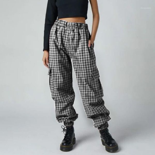 women's pants & capris women's 2022 summer check turnip pantalon fashion plaid cargo women elastic waist long joggers trousers str, Black;white
women's pants & capris women's 2022 summer check turnip pantalon fashion plaid cargo women elastic waist long joggers trousers str, Black;white