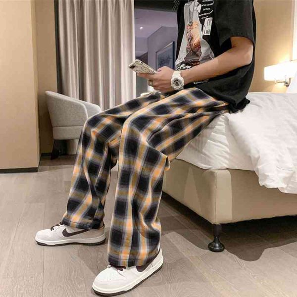 men's pants summer thin plaid fashion casual men streetwear korean loose hip-hop straight wide-leg mens trousers 54uq, Black
men's pants summer thin plaid fashion casual men streetwear korean loose hip-hop straight wide-leg mens trousers 54uq, Black