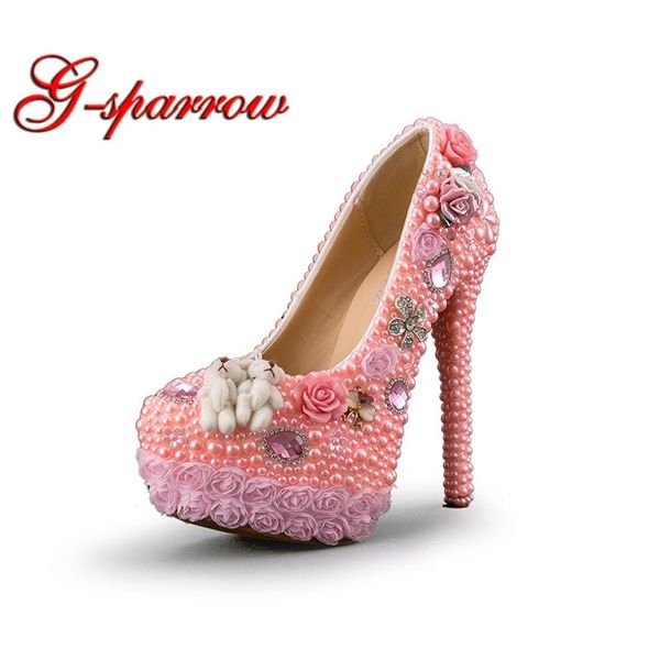 dress shoes wedding high heel gorgeous design crystal bridal pink color pearl lace flower platform birthday party pumps, Black
dress shoes wedding high heel gorgeous design crystal bridal pink color pearl lace flower platform birthday party pumps, Black