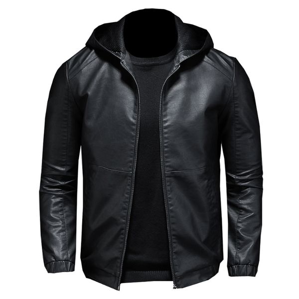 faux leather jacket mens windproof slim large size hooded leather jacket casual black pu jacket m-5xl
faux leather jacket mens windproof slim large size hooded leather jacket casual black pu jacket m-5xl
