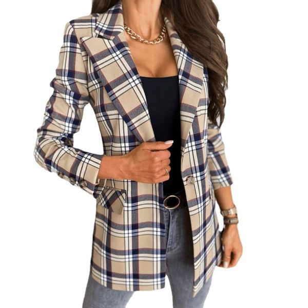 women's suits & blazers vintage women single button plaid blazer coat autumn female fashion slim long sleeve suit jackets ladies office, White;black
women's suits & blazers vintage women single button plaid blazer coat autumn female fashion slim long sleeve suit jackets ladies office, White;black